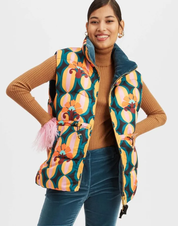 Reversible Puffer Vest Arcturus Blue Petrol Women La Double J Outerwear Reversible Puffer Vest Arcturus Blue Petrol Women La Double J Outerwear