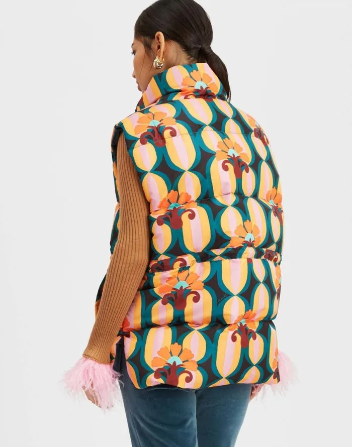Reversible Puffer Vest Arcturus Blue Petrol Women La Double J Outerwear Reversible Puffer Vest Arcturus Blue Petrol Women La Double J Outerwear