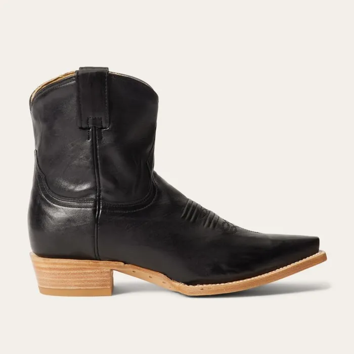 Riley Shorty Boots Black Women Stetson Western