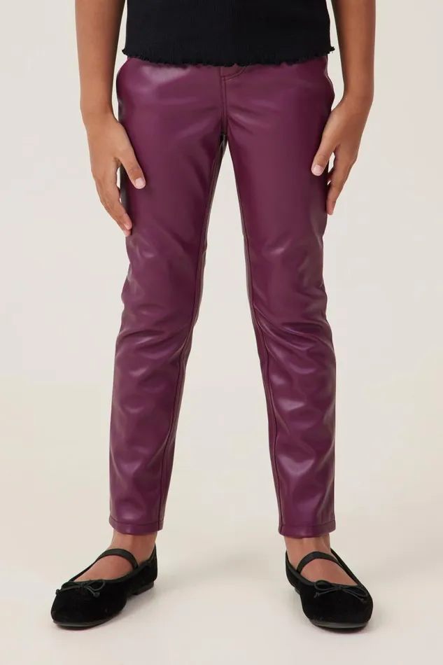 Robbey Vegan Leather Pant Crushed Berry Girls Cotton On Leggings Pants and Jeans Robbey Vegan Leather Pant Crushed Berry Girls Cotton On Leggings Pants and Jeans