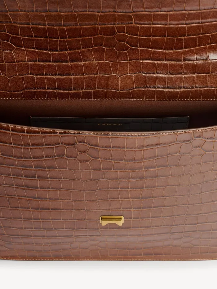 Ronlas Leather Shoulder Bag Bison Women By Malene Birger Bags