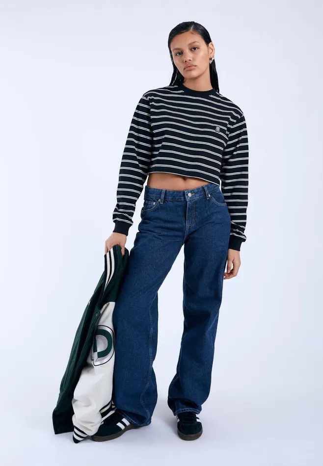 Rory Long Sleeve 8211 Double Stripe BL Double Stripe Bl Women Dr Denim Longsleeves