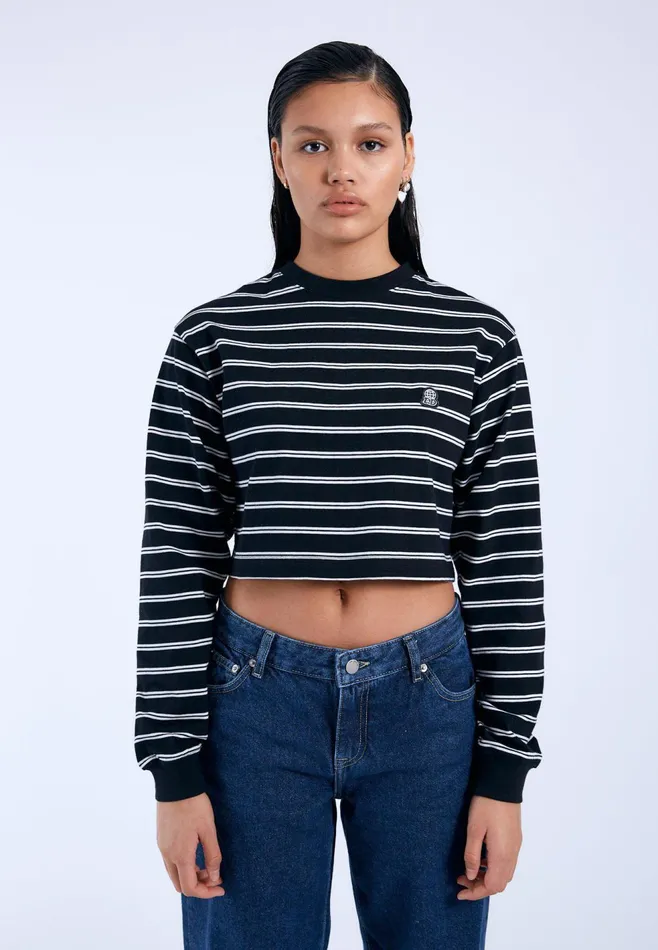 Rory Long Sleeve 8211 Double Stripe BL Double Stripe Bl Women Dr Denim Longsleeves