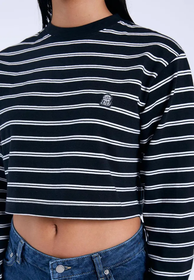 Rory Long Sleeve 8211 Double Stripe BL Double Stripe Bl Women Dr Denim Longsleeves