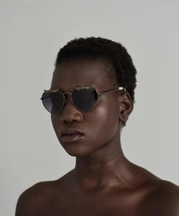 ROYAL FLYER SUNGLASSES GOLD Women One Teaspoon Sunglasses ROYAL FLYER SUNGLASSES GOLD Women One Teaspoon Sunglasses