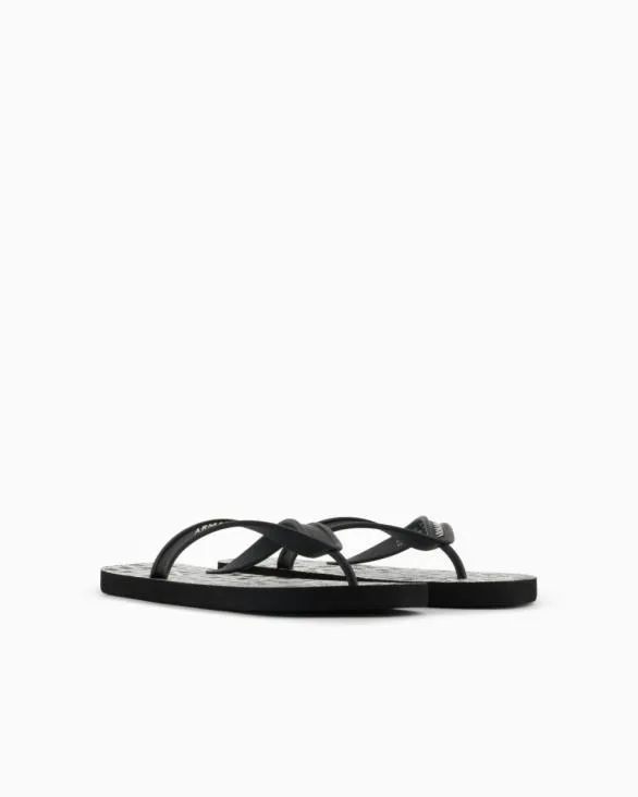 Rubber Flip Flops Black Men Armani Sandals Rubber Flip Flops Black Men Armani Sandals