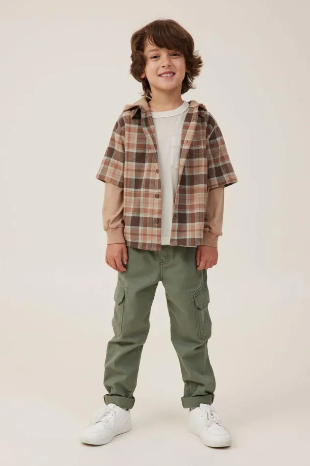 Rugged Long Sleeve Layered Shirt Hot Choccyplaid Boys Cotton On Shirts Rugged Long Sleeve Layered Shirt Hot Choccyplaid Boys Cotton On Shirts