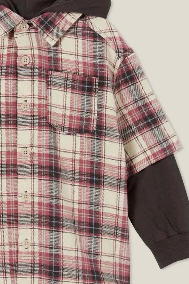 Rugged Long Sleeve Layered Shirt Rainy Dayplaid Boys Cotton On Shirts Rugged Long Sleeve Layered Shirt Rainy Dayplaid Boys Cotton On Shirts