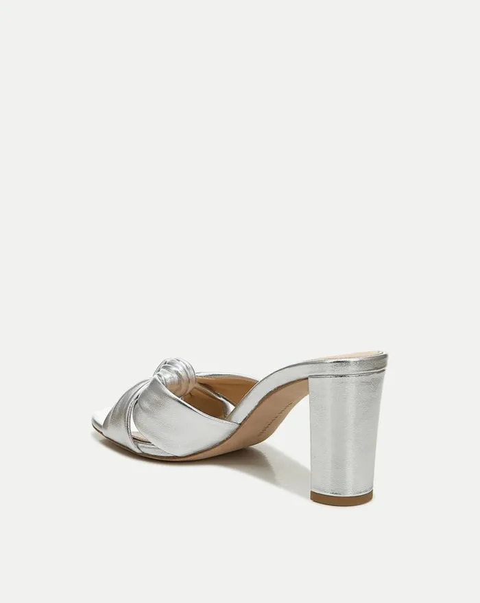Sandals Shop Veronica Beard Ganita KnotFront Sandal Silver