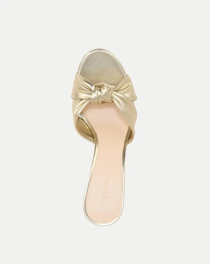 Sandals Shop Veronica Beard Ganita KnotFront Sandal Silver
