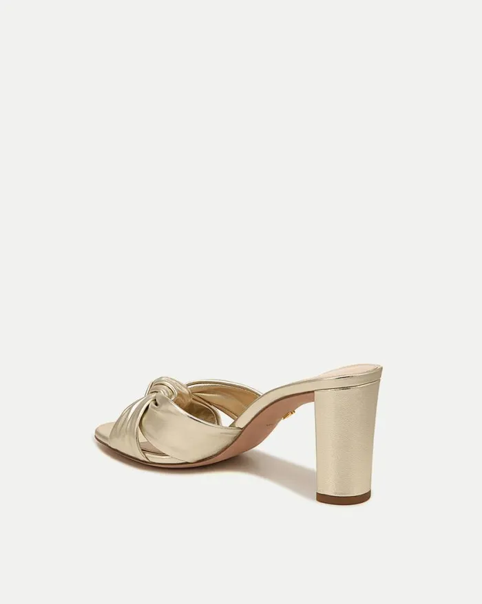 Sandals Shop Veronica Beard Ganita KnotFront Sandal Silver