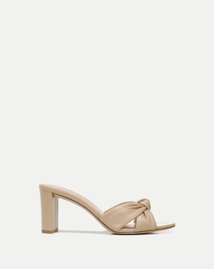 Sandals Shop Veronica Beard Ganita KnotFront Sandal Silver