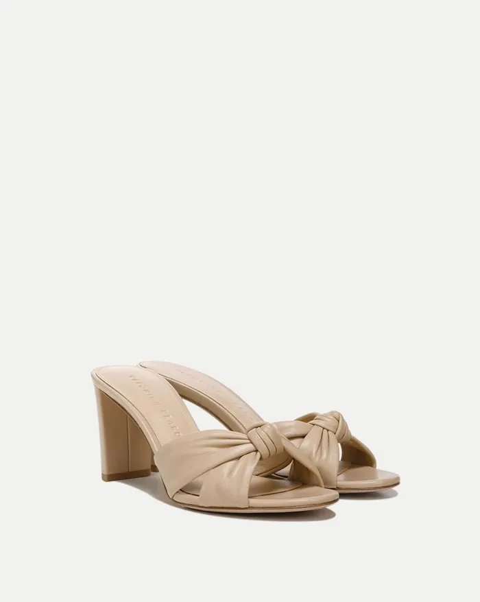 Sandals Shop Veronica Beard Ganita KnotFront Sandal Silver