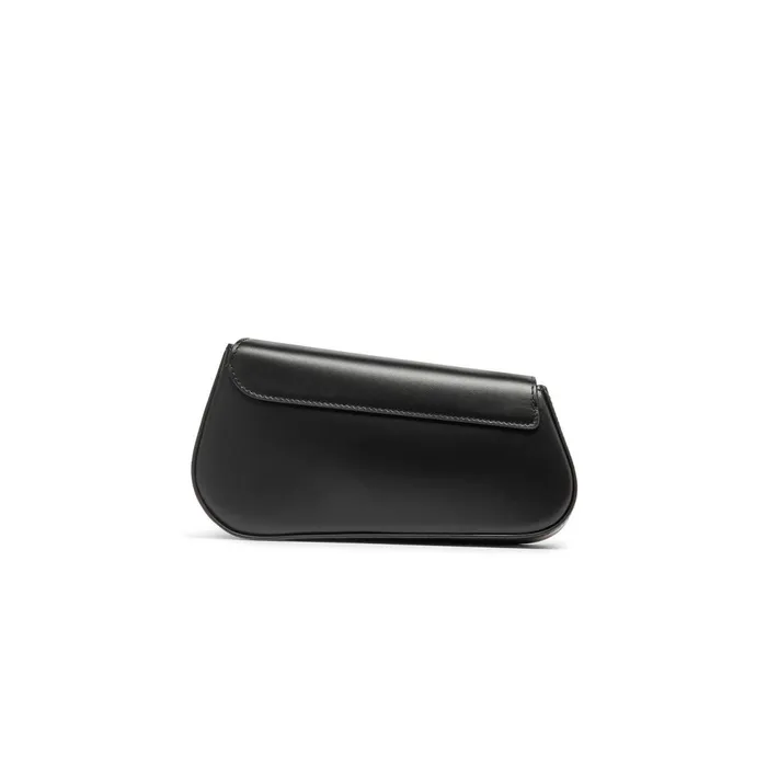 Santoni Black Leather The Pluto Crossbody Bag Women Bags