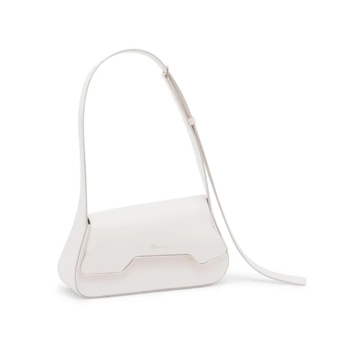 Santoni White Leather Thepluto Bag Women Bags