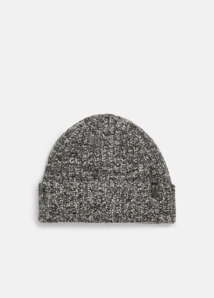 Scarves and Hats Women Vince Marl Cashmere ChunkyKnit Beanie Black