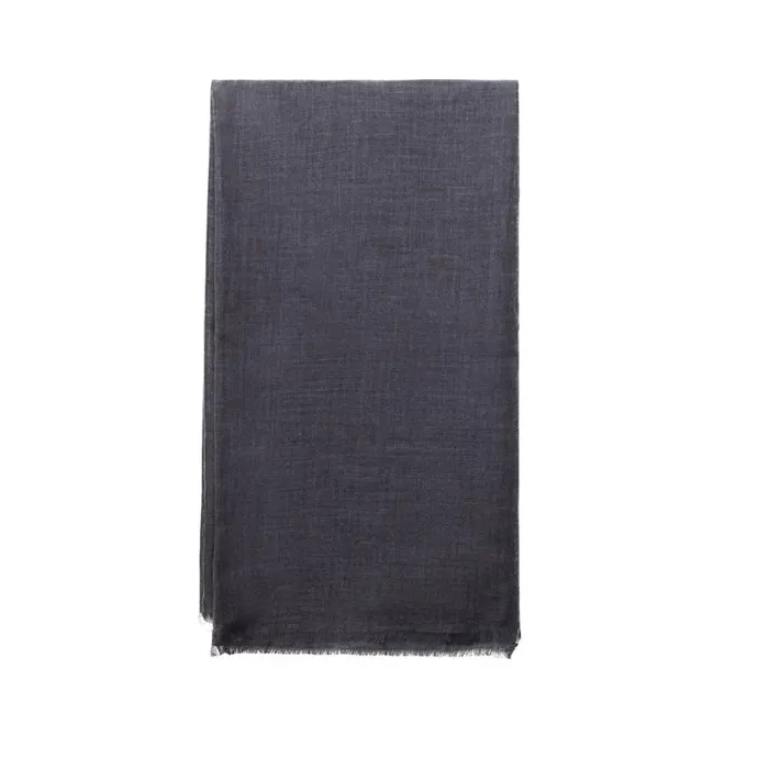Scarves WomenMen Moreschi Black Cachemire And Modal Scarf