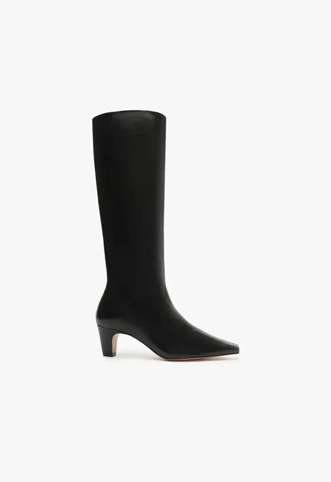 Schutz Shoes Boots Dellia Up Leather Boot Black 8211 Women