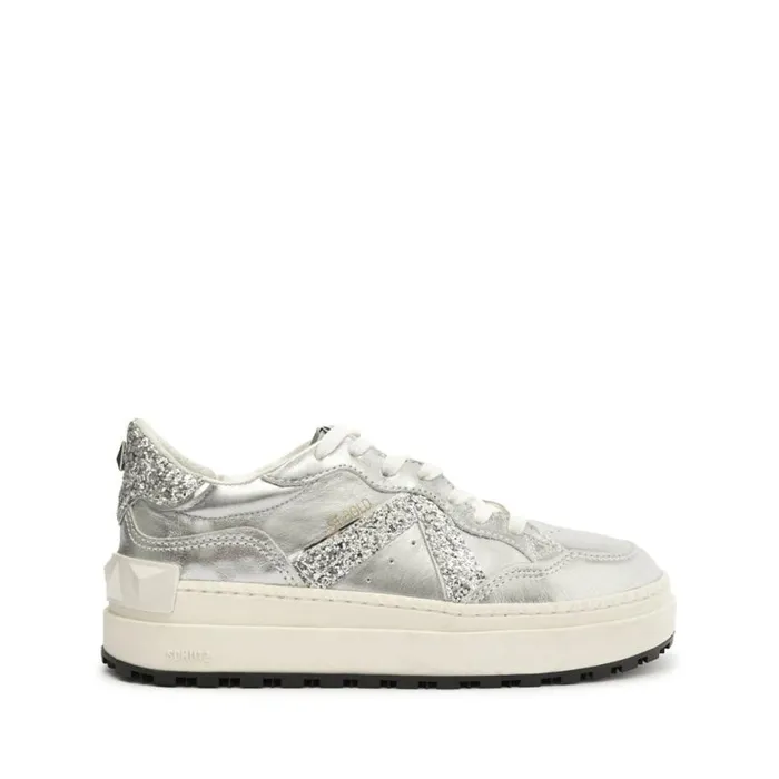 Schutz Shoes Sneakers STBOLD Leather Sneaker Silver 8211 Women