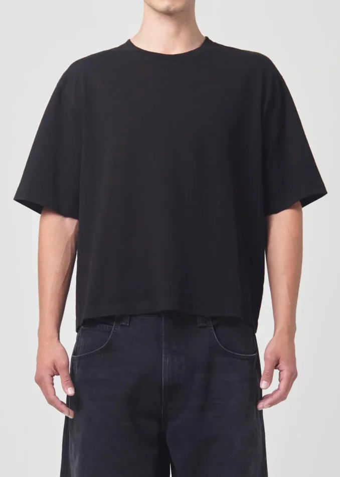 Shirts Men Agolde Marr Tee In Black