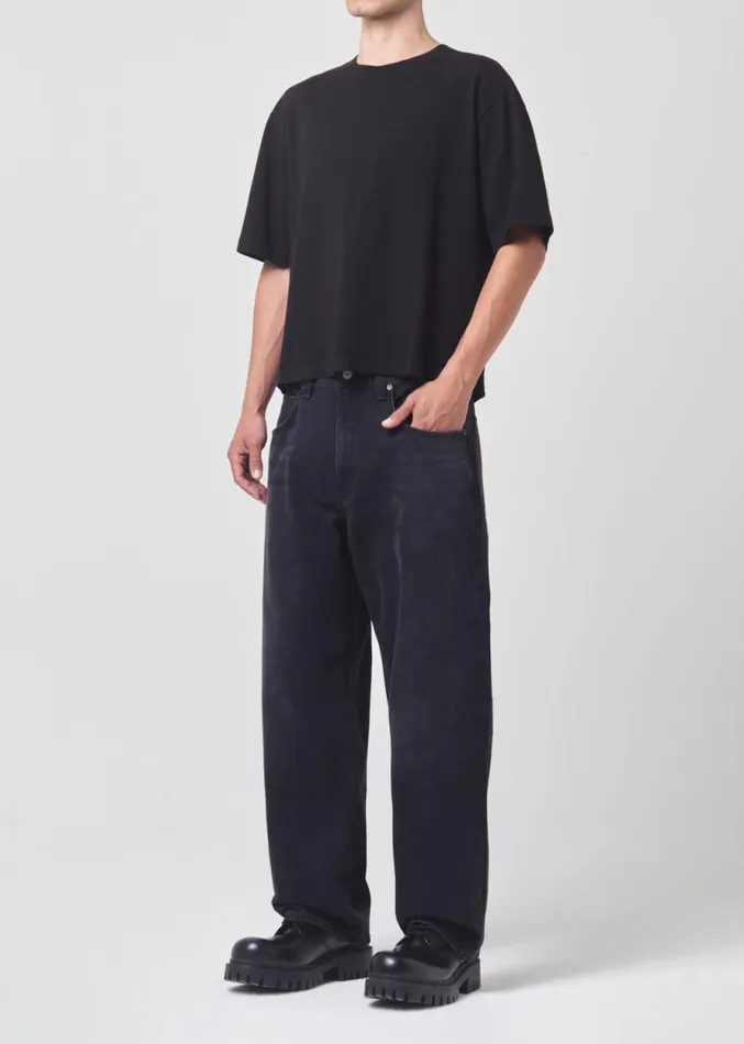 Shirts Men Agolde Marr Tee In Black