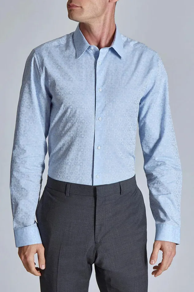 Shirts Men Ted Baker FARA Ltblue