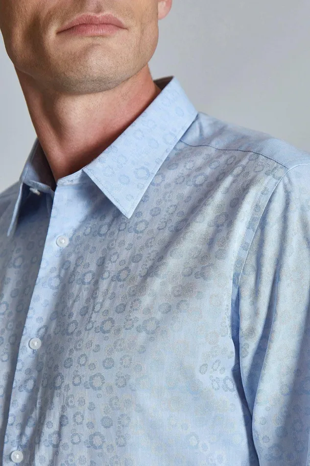 Shirts Men Ted Baker FARA Ltblue