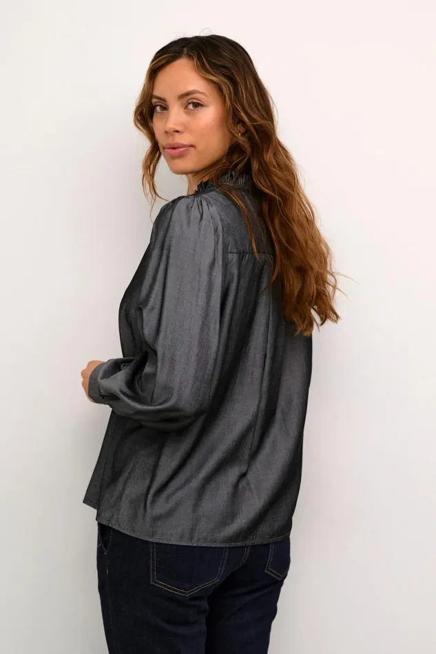 Shirts Women CULTURE CUbelva Shirt Black Melange