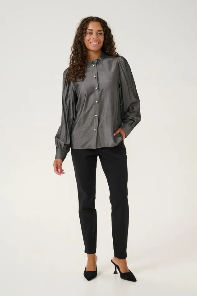 Shirts Women CULTURE CUbelva Shirt Black Melange