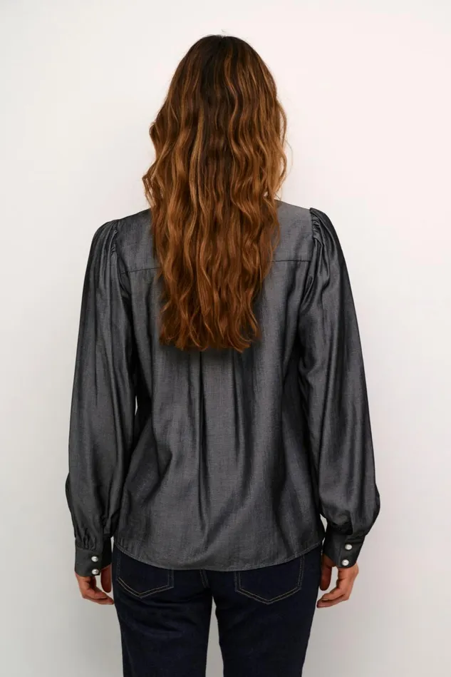 Shirts Women CULTURE CUbelva Shirt Black Melange