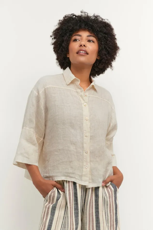 Shirts Women CULTURE CUvebina Shirt Oatmeal