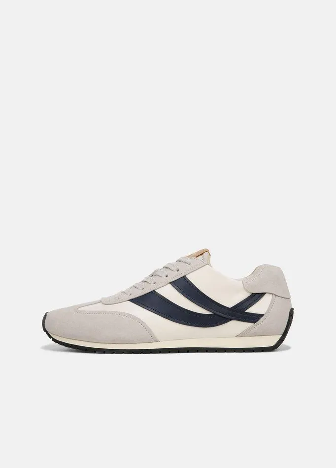 Shoes Men Vince Oasis Suede And Leather Runner Sneaker Milkhorchataspruce