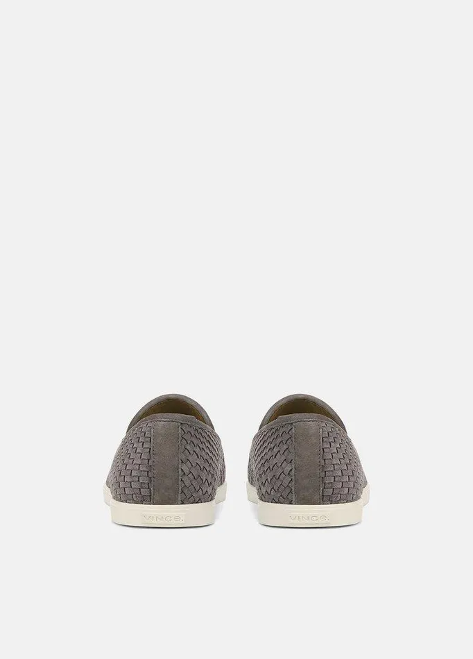 Shoes Men Vince Sonoma Woven Suede Loafer Smoke Grey Shoes Men Vince Sonoma Woven Suede Loafer Smoke Grey