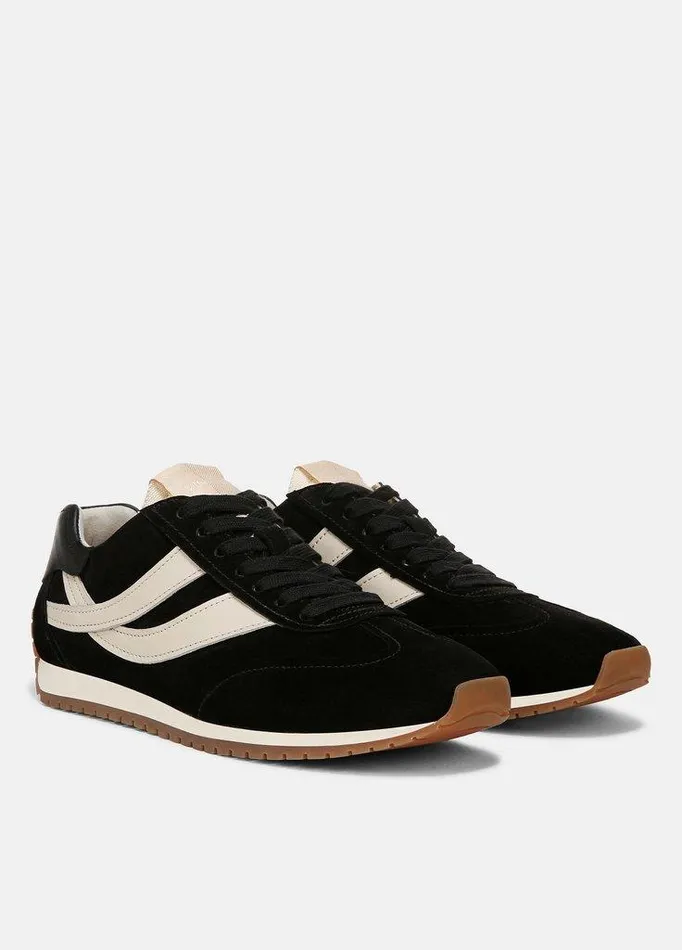 Shoes Women Vince Oasis Suede And Leather Runner Sneaker Black Shoes Women Vince Oasis Suede And Leather Runner Sneaker Black