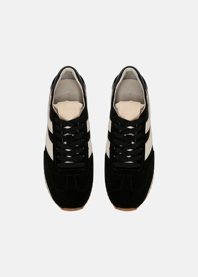 Shoes Women Vince Oasis Suede And Leather Runner Sneaker Black Shoes Women Vince Oasis Suede And Leather Runner Sneaker Black