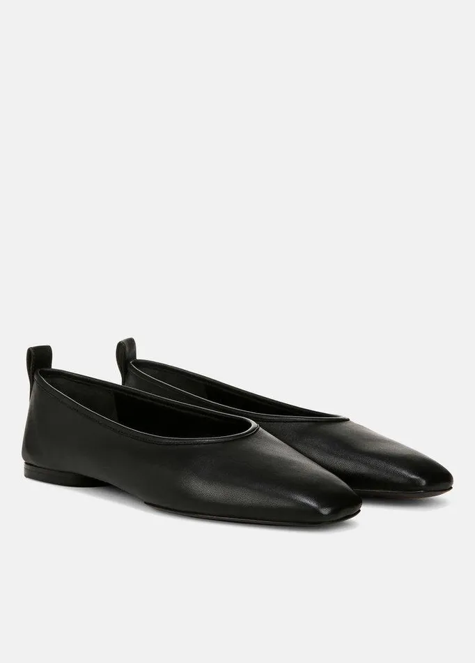 Shoes Women Vince Vivian Leather Ballet Flat Black Shoes Women Vince Vivian Leather Ballet Flat Black