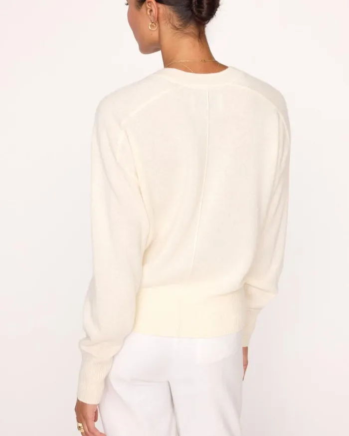 Shop Brochu Walker 100 Cashmere The Leia Vee Sweater Almond