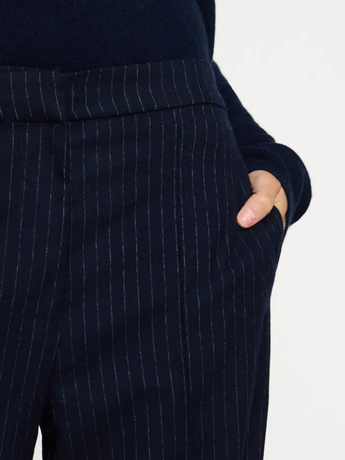 Shop Brochu Walker Bottoms The Olena Pinstripe Pant Baltic Pinstripe