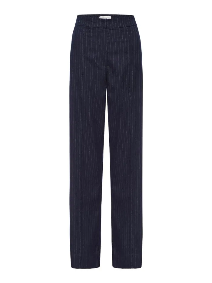 Shop Brochu Walker Bottoms The Olena Pinstripe Pant Baltic Pinstripe