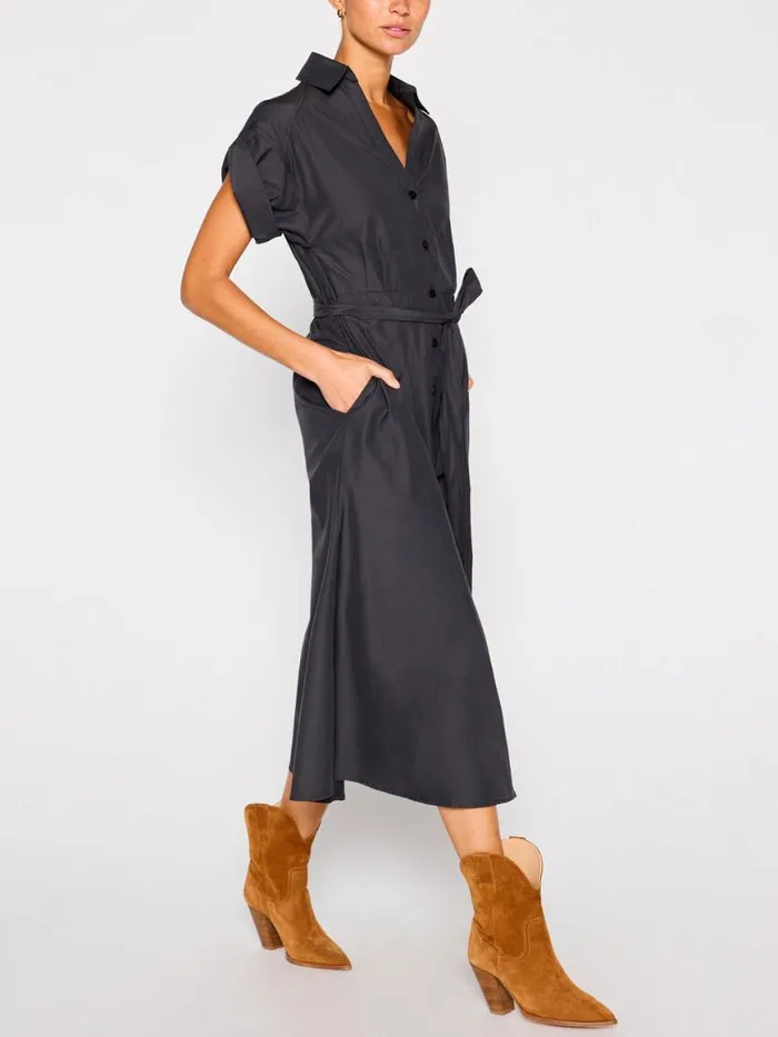Shop Brochu Walker Dresses The Fia Belted Dress Washed Black