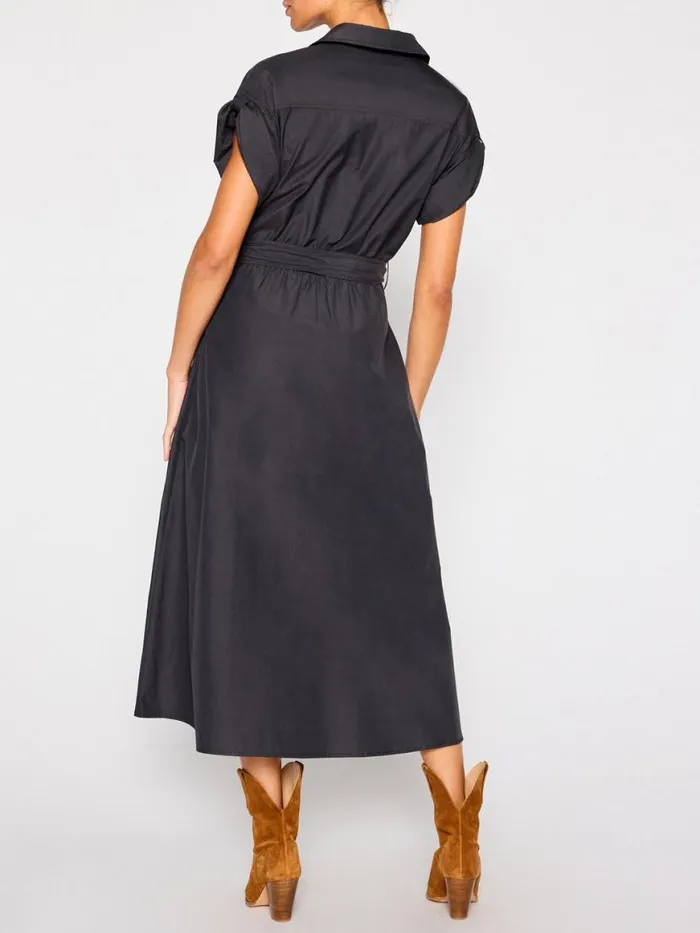 Shop Brochu Walker Dresses The Fia Belted Dress Washed Black