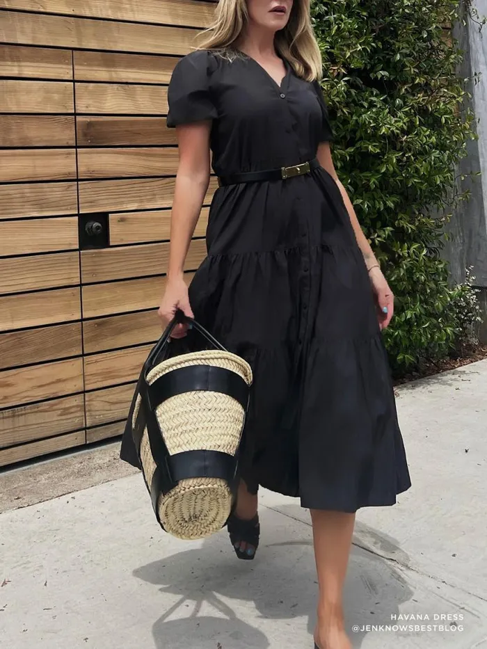Shop Brochu Walker Dresses The Havana Dress Washed Black