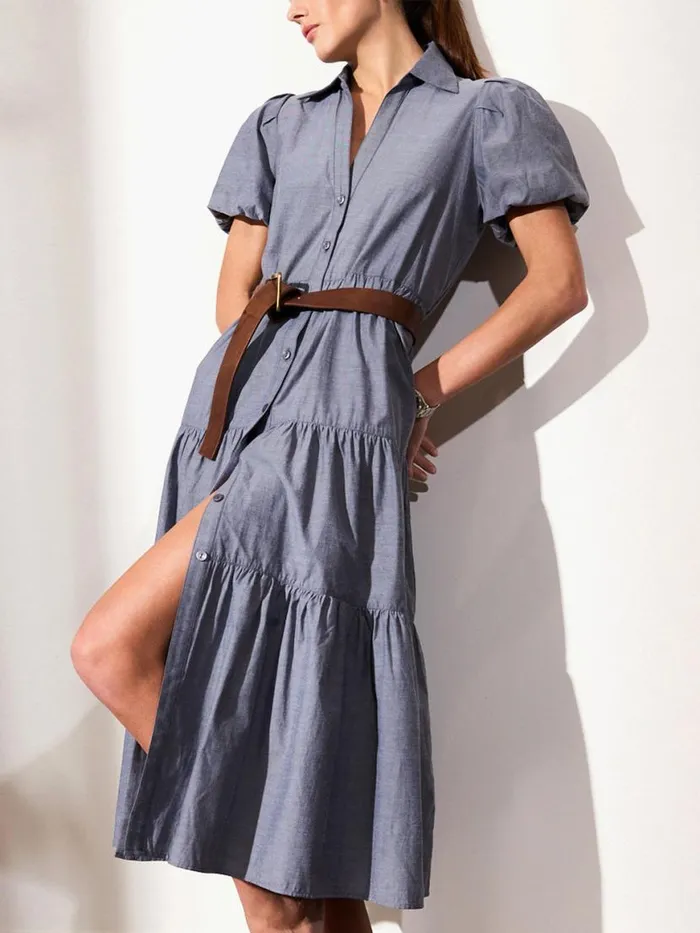 Shop Brochu Walker Dresses The Havana Dress Washed Slate