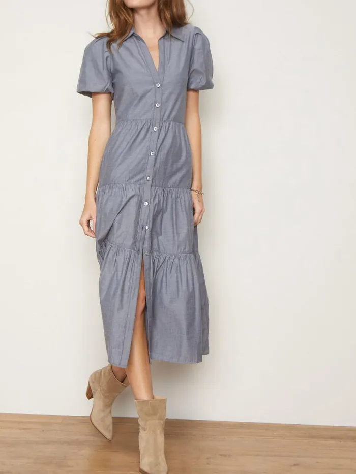 Shop Brochu Walker Dresses The Havana Dress Washed Slate