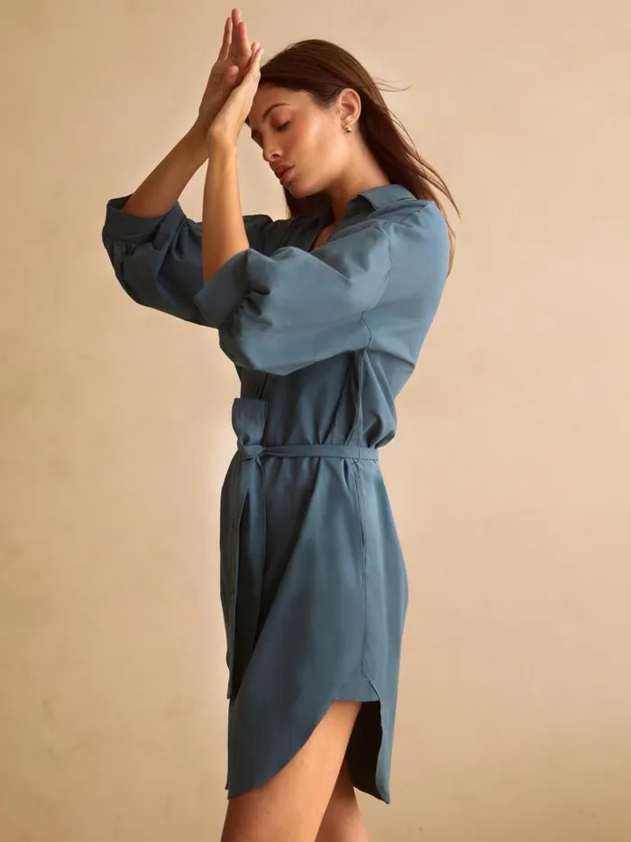 Shop Brochu Walker Dresses The Kate Belted Dress Ocean