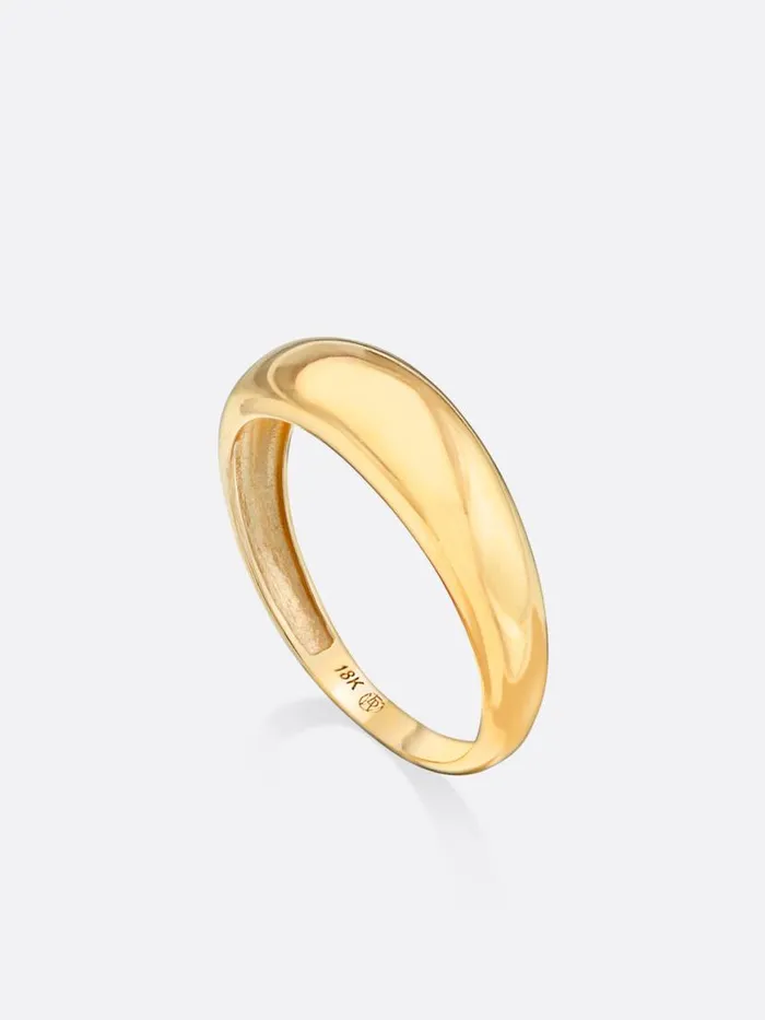 Shop Brochu Walker Fine Jewelry Icons Yellow Gold Everyday Dome Ring Yellow Gold