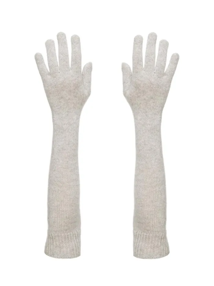 Shop Brochu Walker Scarves and Gloves The Cashmere Gloves Mist Mlange