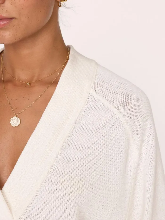 Shop Brochu Walker Sweaters The Imogen Vee Sweater Salt White