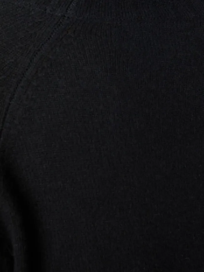 Shop Brochu Walker Sweaters The Jolie Fringe Layered Looker Black Onyx With White Underlayer