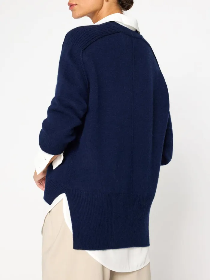 Shop Brochu Walker Sweaters The Looker Layered VNeck Navy